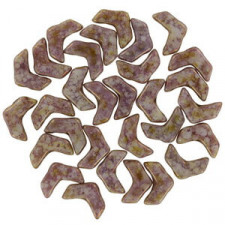 Chevron Duo Perlen 10x4mm - Chalk bronze luster